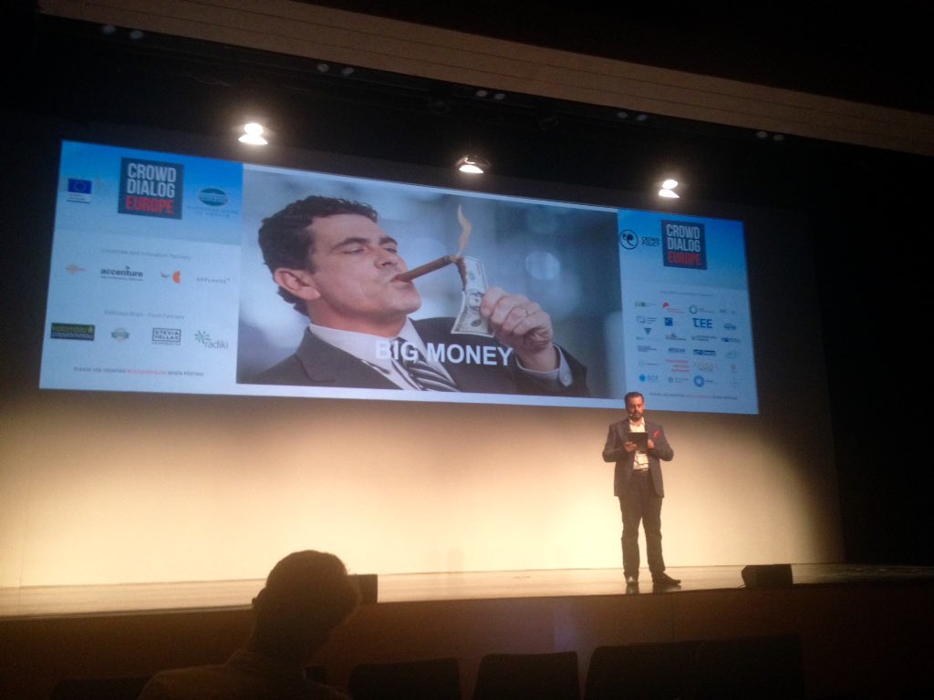 BeyondCSRNet's tweet image. #crowddialog #europe @Crowdpolicy 's Michael Psallidas rocking it on stage on #Blockchain &amp;amp; Crypto #crowdfunding #phenomenon #innovation