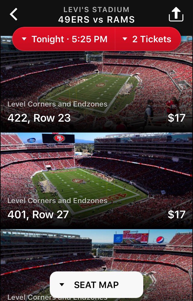 Ticket prices for 49ers game tonight are insanely low – East Bay Times