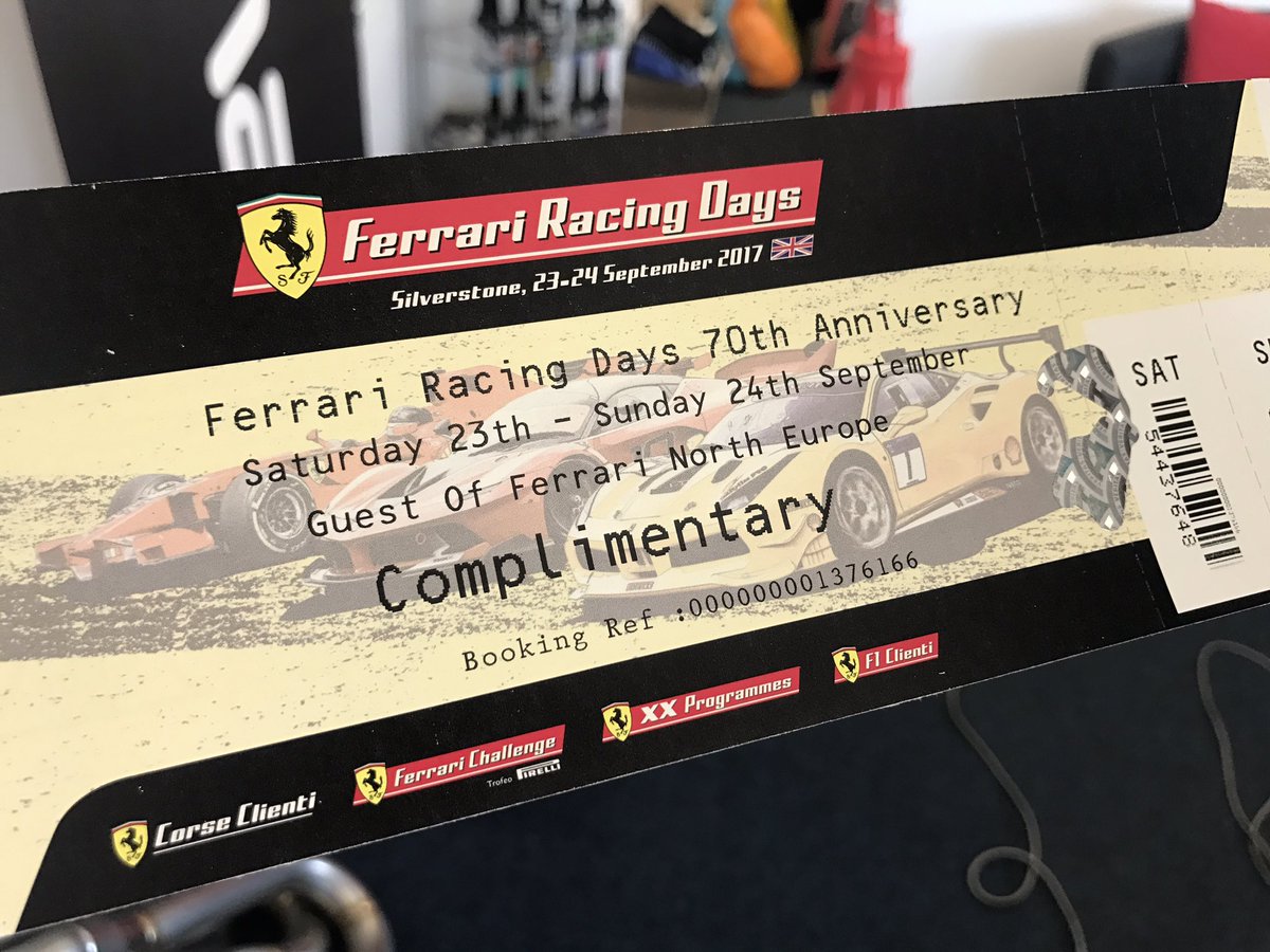 Can't wait now!!!! 🤣 cheers #Ferrari 👍🏁 #Silverstone #racing <a href="/MJPerformanceRS/">MJ Performance</a>