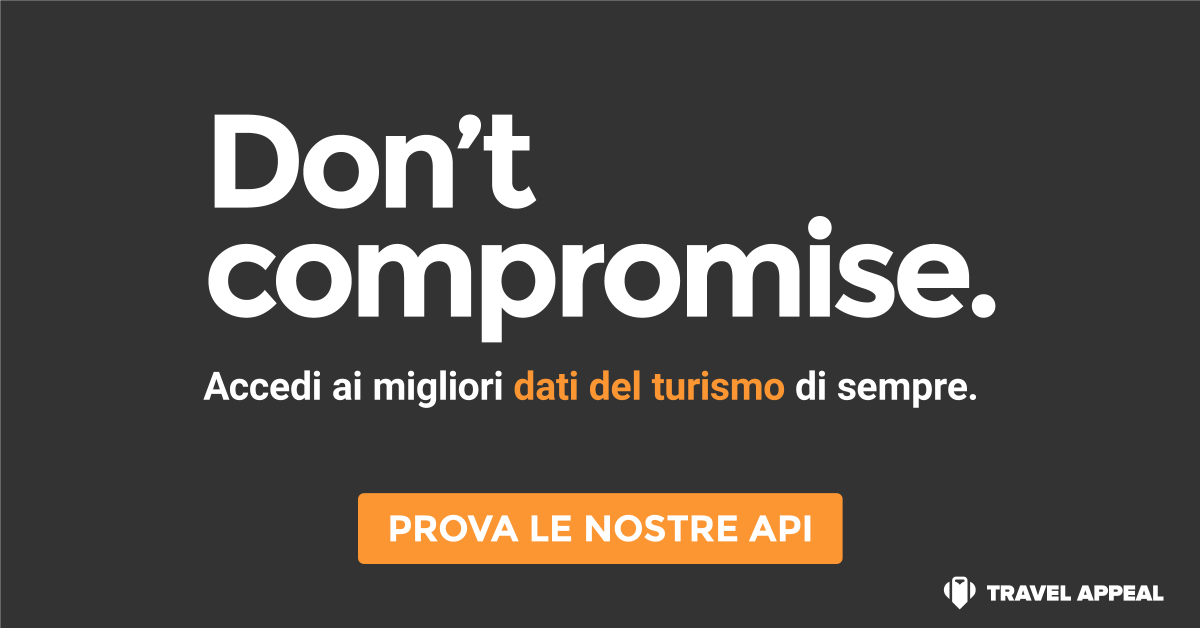 DataAppeal's tweet photo. Accedi a tutti i dati delle strutture turistiche di tutto il mondo, on demand e in tempo reale: https://t.co/caYaLwF5Fn #API https://t.co/SUs2psUWZz