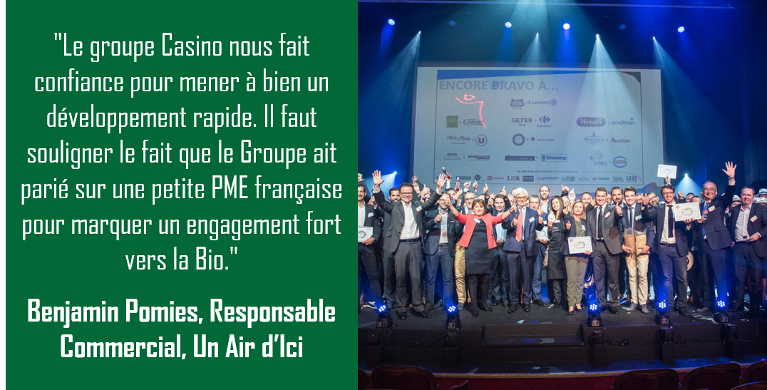 Groupe_Casino's tweet photo. Le #GroupeCasino et @Monoprix récompensés aux #GresdOr2017 pour leurs partenariats avec les #PME. 👉 https://t.co/l1bba7EFUd https://t.co/jtpw5KCRxI
