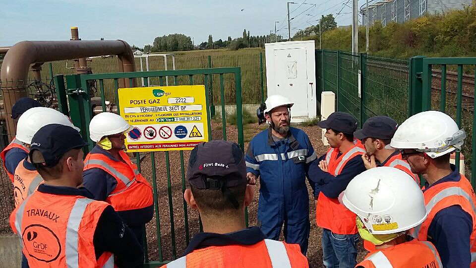 Travailler ensemble. CAP OUEST en visite de poste avec le GRT @capo@drno