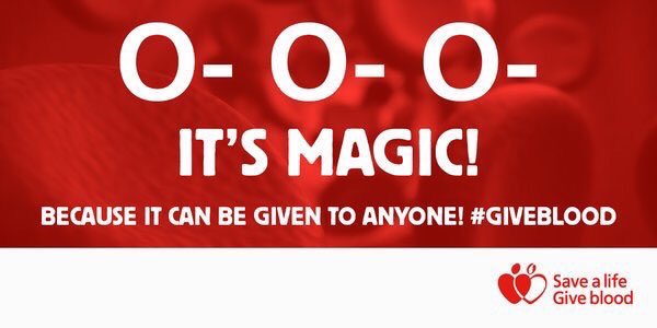 GiveBloodNHS's tweet photo. O negative is particularly vital in emergency situations.
If you are O negative, please book an appointment today. https://t.co/EPdw88CmAq https://t.co/VLqYLsqYrp