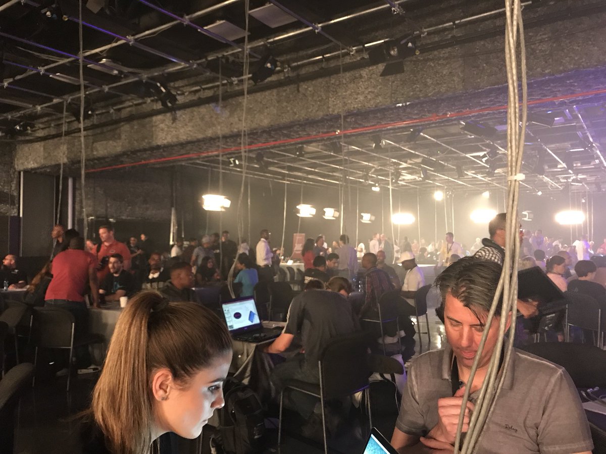 TLSolomon's tweet photo. #AThackathon2017 #awesome #nosleep #pitchtime #nosleep https://t.co/h5yD063RZM