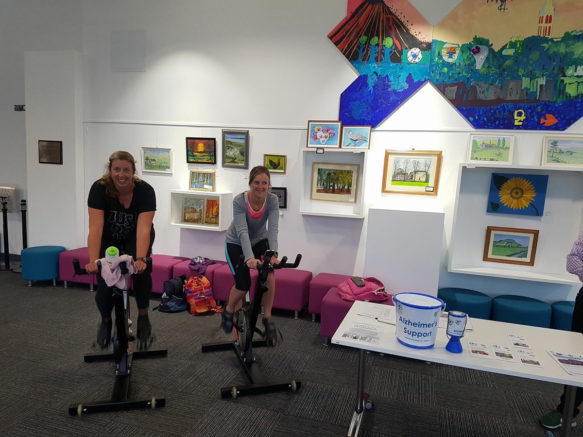 5RiversCentre's tweet photo. Instructor Jo kicked us off this morning on our #racetoremember and then went off to teach spin! #cyclemad 🚴🏽♀️🚴🏼🚴🏽♀️🚴🏼 https://t.co/eiqW5TXsU3