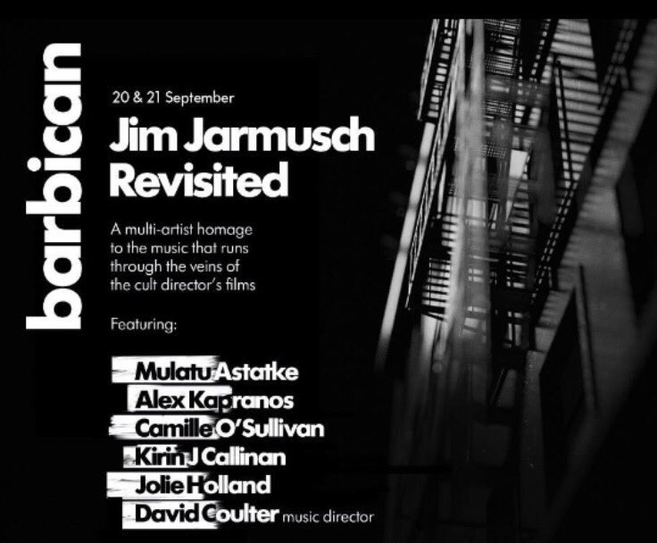 Alex Kapranos (@alkapranos) on Twitter photo Last night of #Jarmusch at <a href="/BarbicanCentre/">Barbican Centre</a> with <a href="/MulatuAstatke1/">Mulatu Astatke</a> <a href="/TerryEdwardsEsq/">Terry Edwards</a> <a href="/camilleos/">Camille O'Sullivan</a> <a href="/JolieHolland/">nobody</a> <a href="/KirinJCallinan/">Patricia Regis</a> <a href="/dcnoisemaker/">David Coulter</a> Last night of #Jarmusch at <a href="/BarbicanCentre/">Barbican Centre</a> with <a href="/MulatuAstatke1/">Mulatu Astatke</a> <a href="/TerryEdwardsEsq/">Terry Edwards</a> <a href="/camilleos/">Camille O'Sullivan</a> <a href="/JolieHolland/">nobody</a> <a href="/KirinJCallinan/">Patricia Regis</a> <a href="/dcnoisemaker/">David Coulter</a>