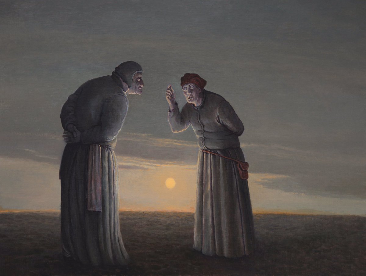 barrymcglashan's tweet image. The Philosophers, oil on panel, 12x16ins
-
#theglassmountain #edinburgh #contemporarypainting