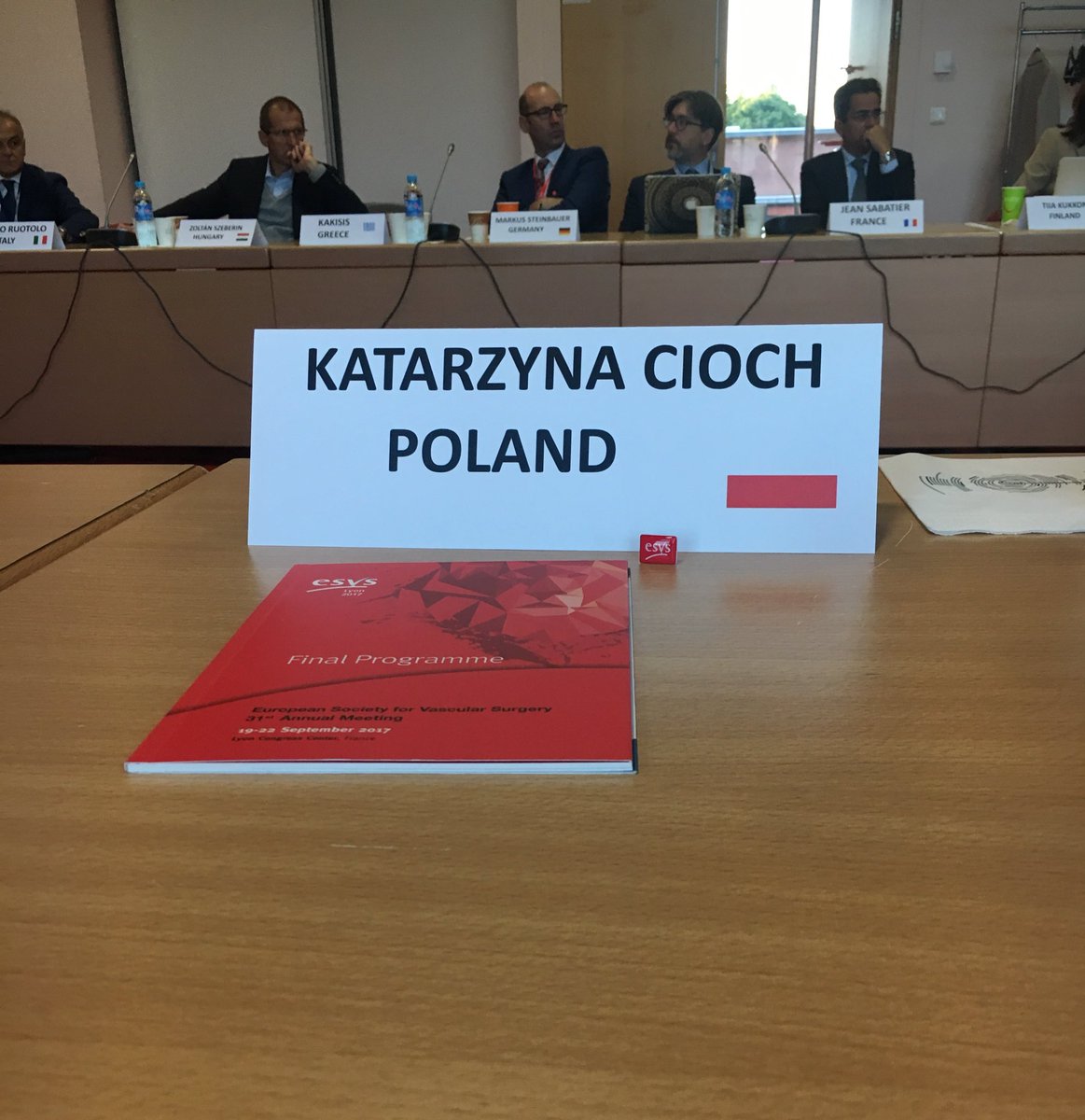 KatarzyCioch's tweet photo. #ESVS/#UEMS National Societies meeting at #esvs2017 in Lyon. #ptchn #association #NationalSocieties #EuropeanSociety #AssociationManagement https://t.co/6HpBmeeskG