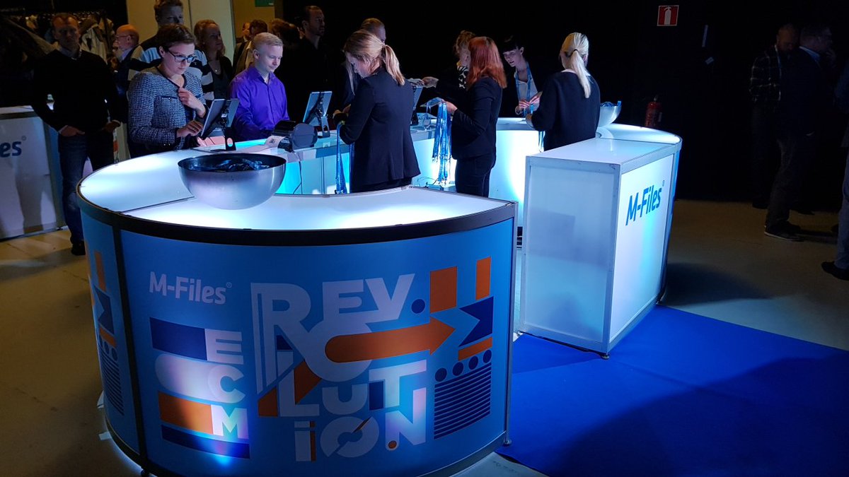 MFilesSuomi's tweet photo. Tervetuloa #Tiedonhallintaseminaari:in! Ovet ovat auki! #tiha2017 #ECMRevolution https://t.co/oDa1i7uZac