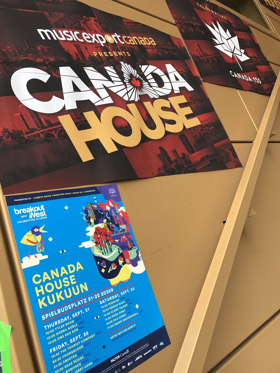 manitobamusic's tweet photo. Very happy to be back at the fabulous @kukuun #canadahouse #ReeperbahnFestival #bow2017 #mbmusic #mmexport @SierraNoble at 13:00 https://t.co/mBzMFgMZtg
