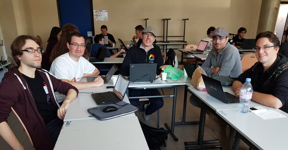 NovaIdeo's tweet photo. Début du sprint sur DACE la bibliothèque de processus métier de Nova-Ideo à la #PyconFR17 à Toulouse https://t.co/nTl5j1pZnq
