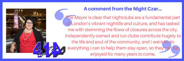 Club414brixton's tweet photo. We're so happy to have received the support of the @nightczar Amy Lamé, who has given this comment in support of our fight. #Save414 https://t.co/Wd0vLaXxyz