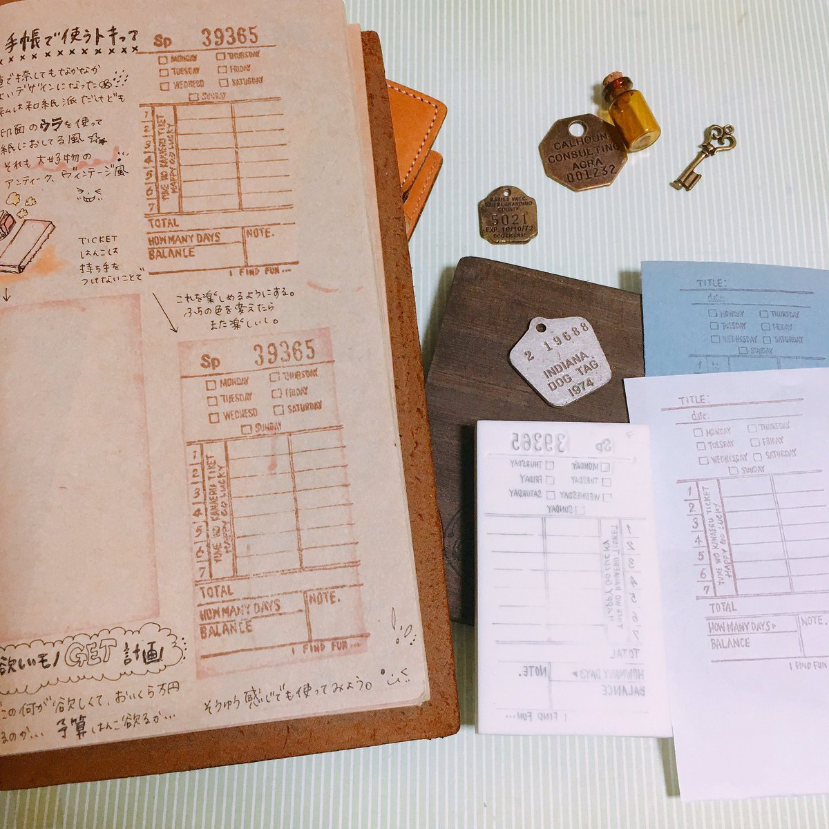 Uzivatel Nonn Lala Na Twitteru 宝島社の みるみる貯まる私のお金ノート術 で載せてもらったトラベラーズノートと 夢をかなえる家計簿ticketはんこ さりげなく2種類あるんです どちらがお好みですか これもラバーにしたい 笑 消しゴムはんこ スタンプ