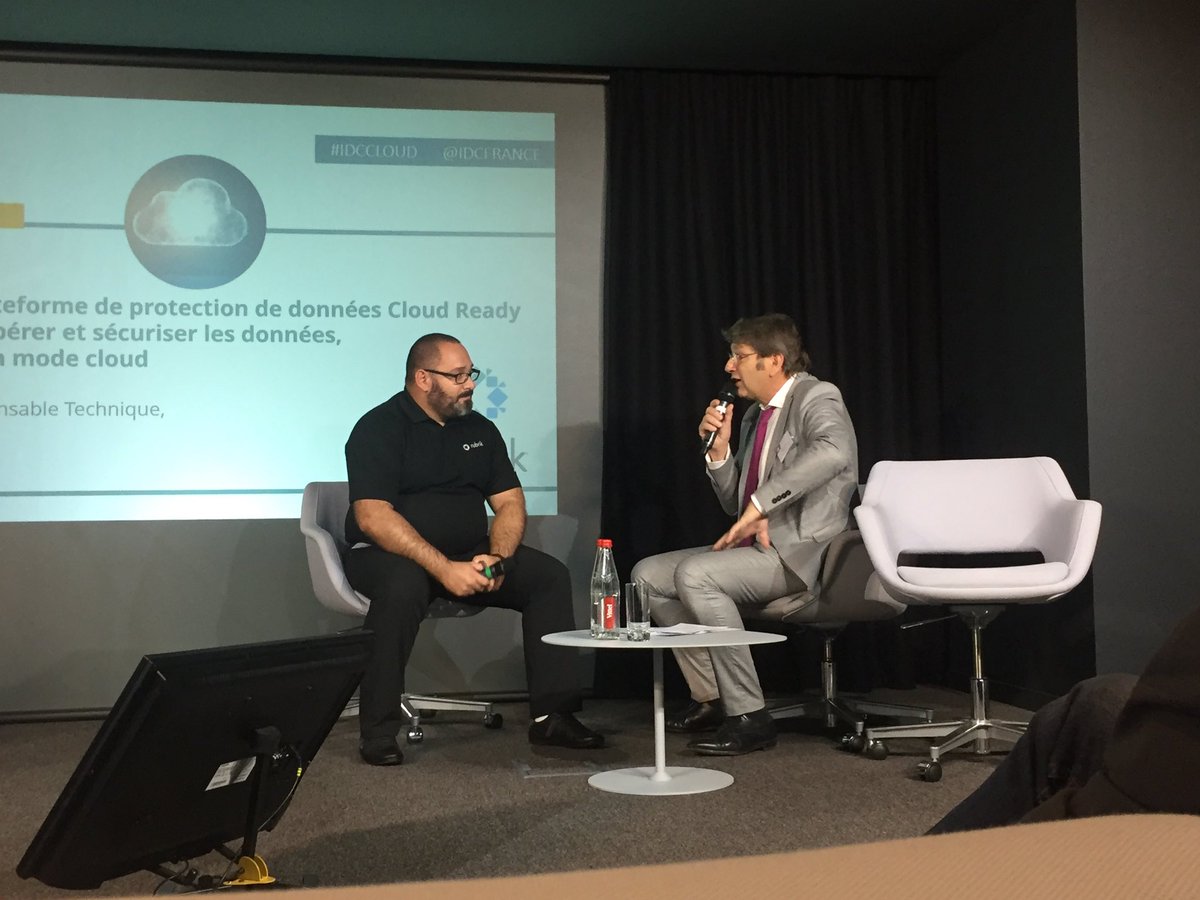 IDCFrance's tweet photo. Adopter une plateforme de protection de données Cloud Ready... Interview de Lionel Meoni, Responsable Technique @rubrikInc #IDCCloud https://t.co/OxZ5odmugY