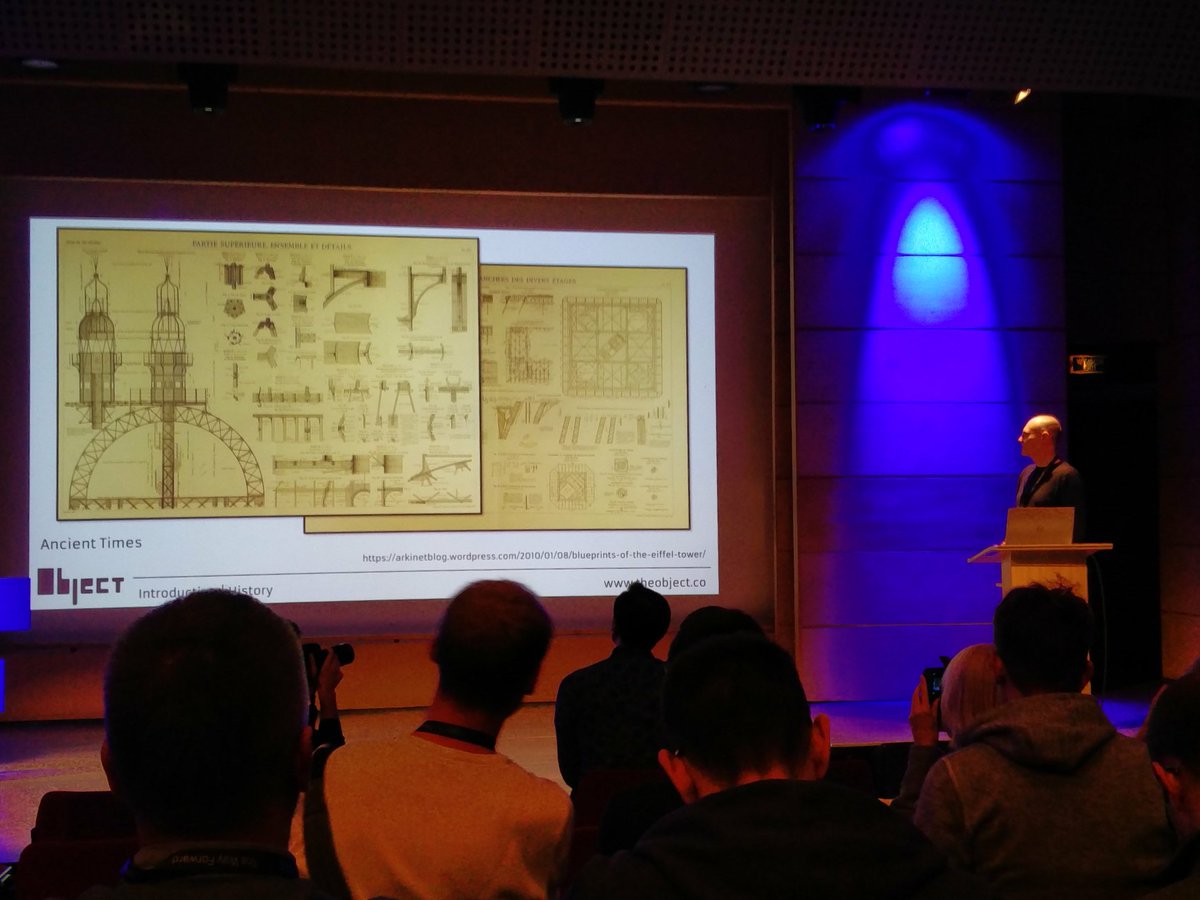 imcYaro's tweet photo. The history of building industry in 3 slides by Mateusz Zwierzycki #theObjectCo #TWFConference2017 @InfusionTweets https://t.co/eJDX1IpGEz