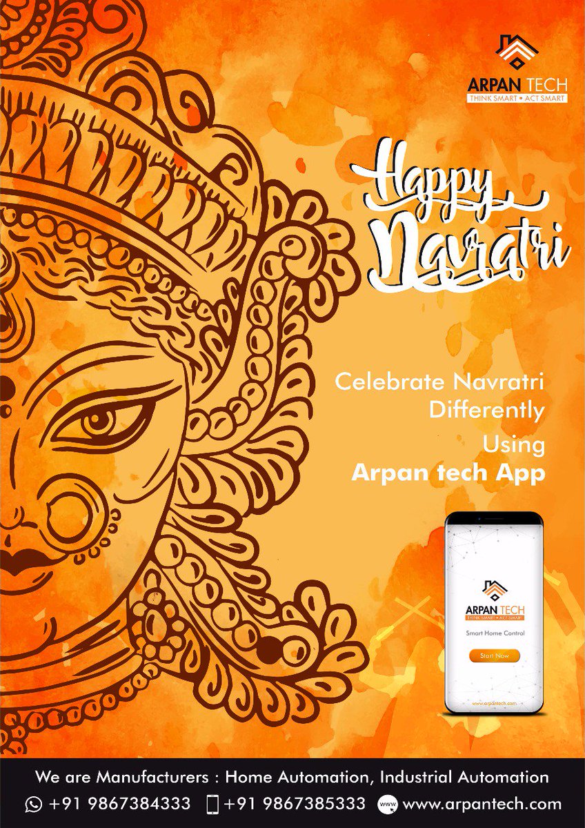 Arpan_tech's tweet photo. #Navratri #GoddessDurga #WednesdayWisdom #ShubhoMahalaya #arpan #tech #homeautomation  #makeinIndia #manufature #standupIndia #automation https://t.co/pPGWw2QUIT