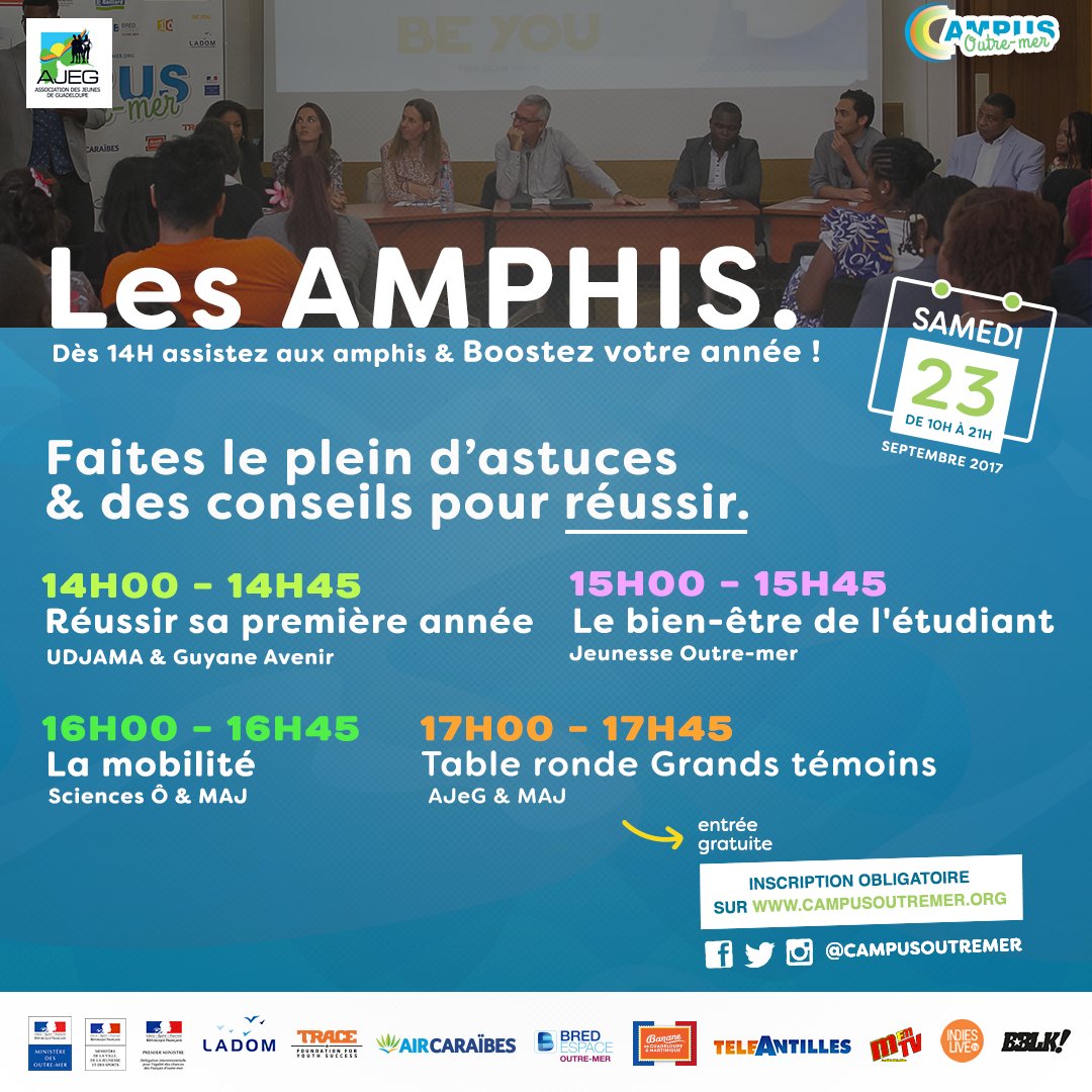 [ J-2 ] Assistez aux amphis du #COM2017 et boostez votre année !