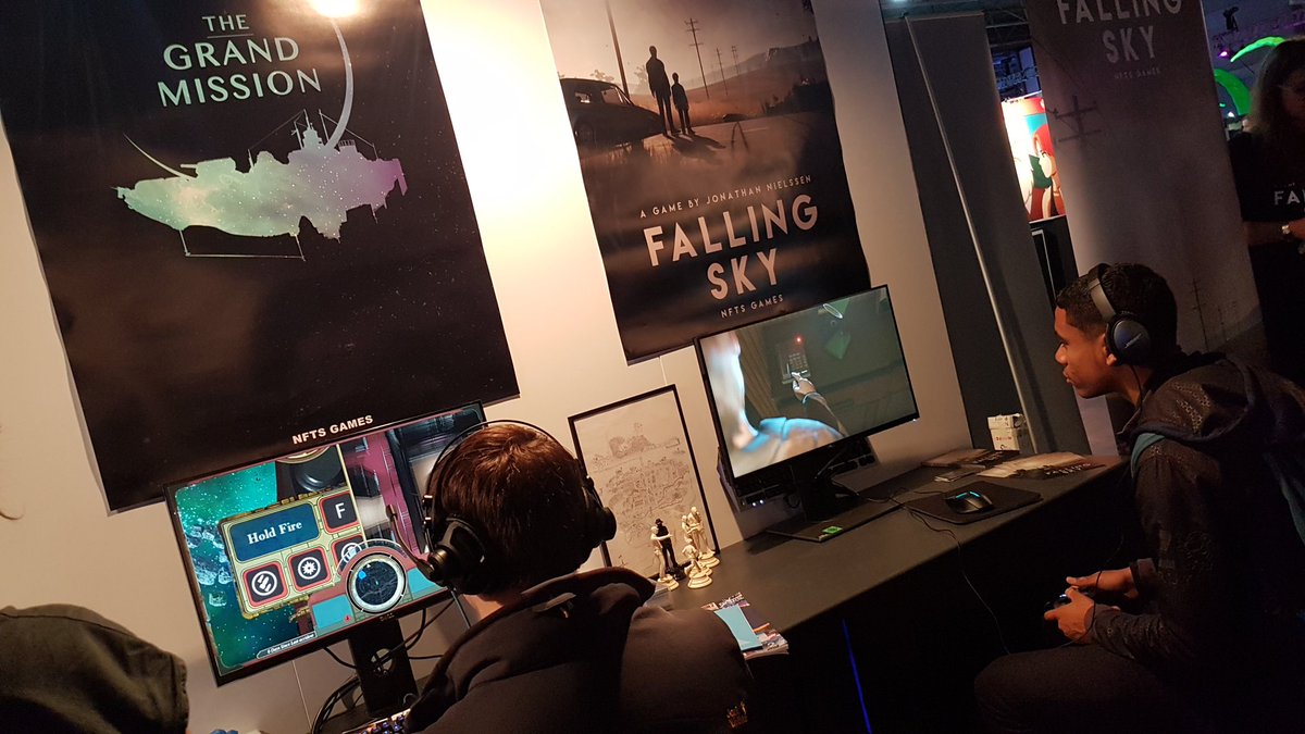 NFTS_Games's tweet photo. Playing games part 1. @thegrandmission @JonathaNielssen @egx https://t.co/fHgSbCMJQu