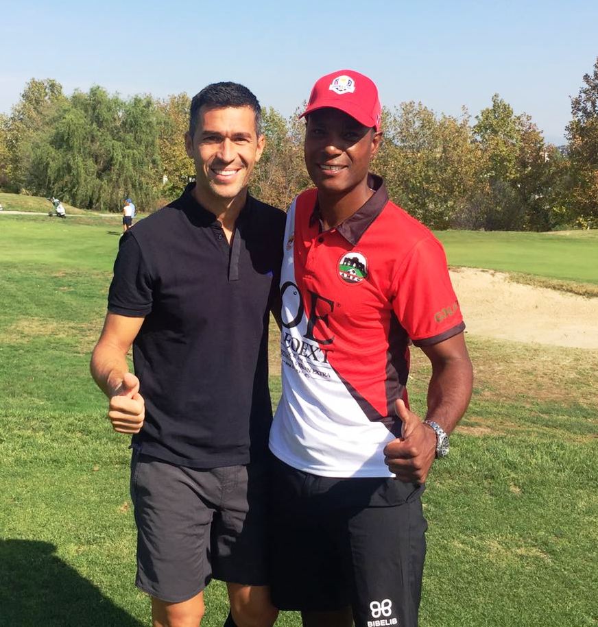FootGolfPlay's tweet photo. Luis García prueba el FootGolf en Las Rejas de Majadahonda, junto con Didier Anelka, de la Agrupación Madrileña de FootGolf https://t.co/aAfyd2dRw5