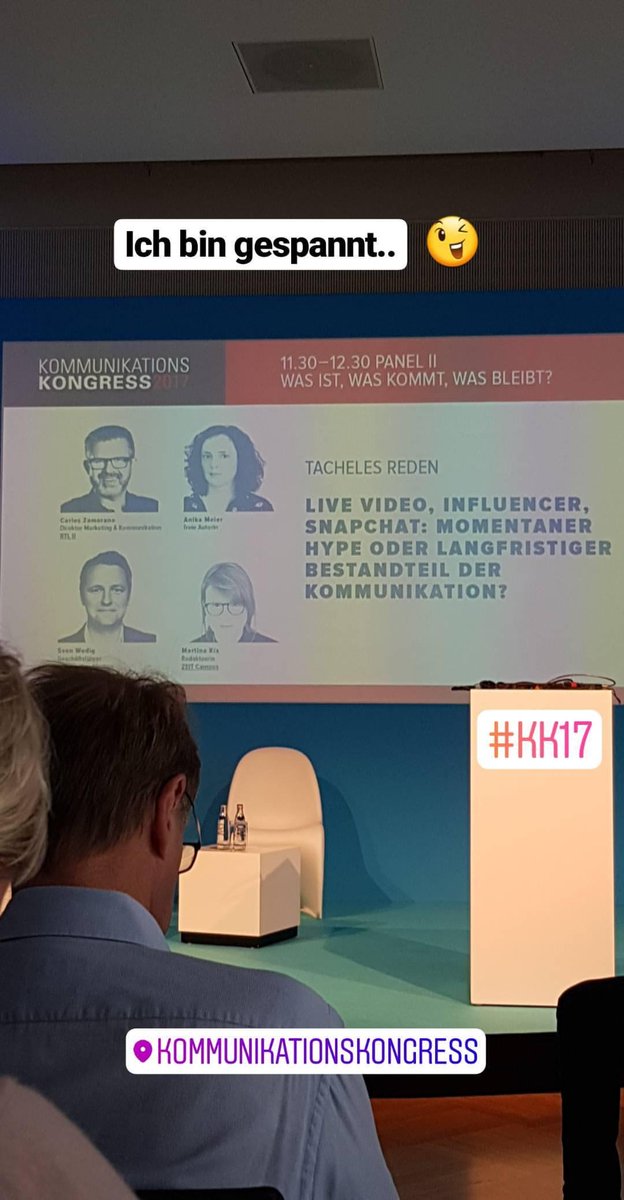 Das war mal #tacheles zum Thema Influencer Marketing! Starke Leistung @carloszamoran20 , Sven Wedig &amp; <a href="/martinakix/">Martina Kix</a> ! #KK17