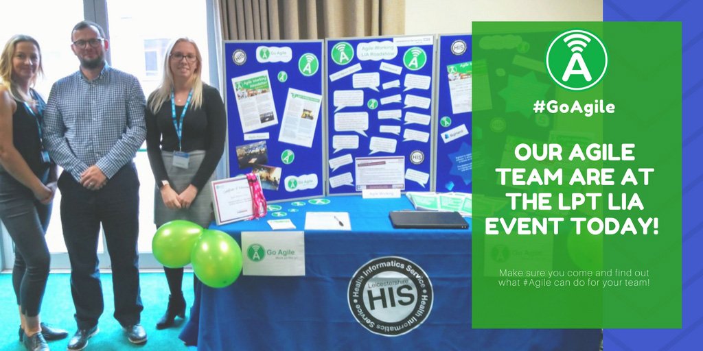 Our #Agile team are @ the <a href="/LPTnhs/">Leicestershire Partnership NHS Trust</a> #PiO9 showcasing #GoAgile - using #MobileApp &amp; #Innovation to #Enable colleagues to work #Efficiently #NHS
