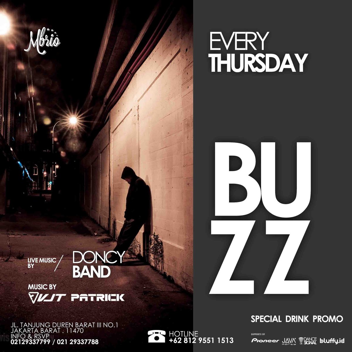 We love Thursday! 
Tonight Its time to shake your 
worries away and just have fun 
Markas presents : "BUZZ" . . "