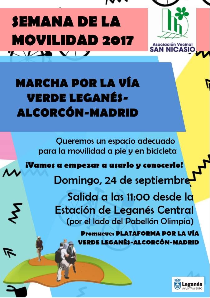 danielvega_'s tweet photo. @leganemos 🌳 El domingo 24 estaremos reivindicando la #ViaVerde que cada día está más cerca de realizarse. Transporte intermodal entre ciudades. https://t.co/XeMx7cRgbm