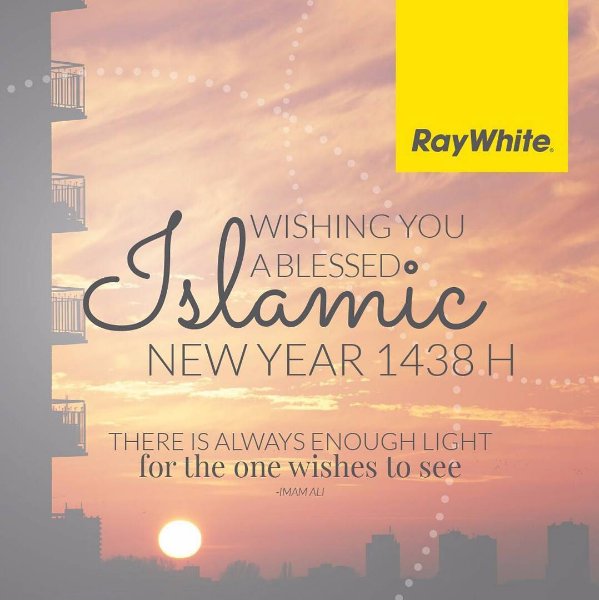 RayWhiteLebRG's tweet photo. Wishing you a blessed Islamic New Year 1439H. "There is always enough light for the one wishes to see". - Imam Ali. #raywhitelebanon #wishes https://t.co/ibj2D7w5jf