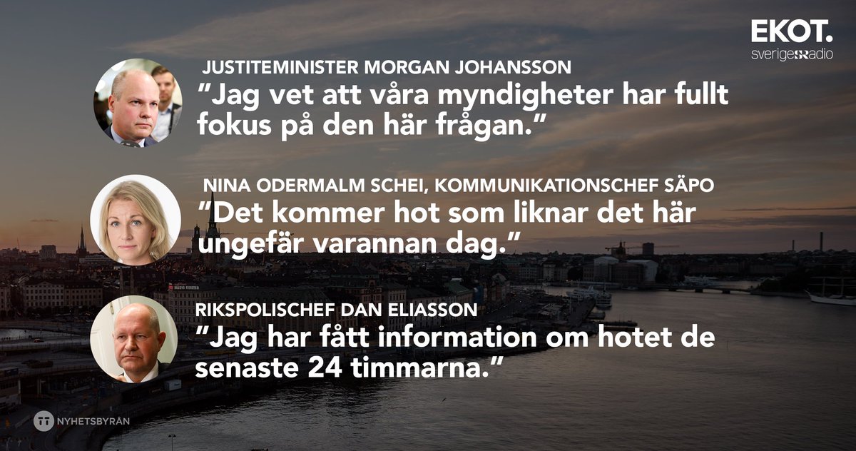 Tre citat om det misstänkta terrorhotet:  
t.sr.se/2xh2EtX
