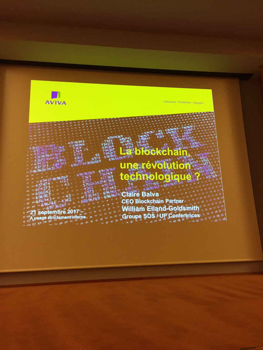 AbeilleAssur's tweet photo. Ce midi chez Aviva vont discuter...avec William Elland-Goldsmith @up_conferences &amp; @ClaireBalva #Disruption #bitcoin #blockchain 👍 https://t.co/ia1TuncYdd