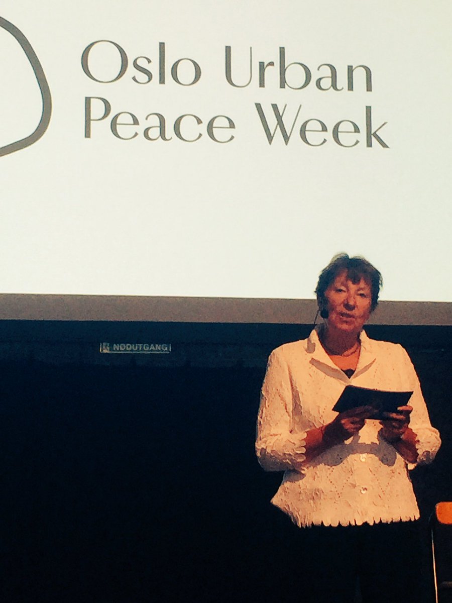 Major opening the International Day of Peace <a href="/oslopeaceweek/">Oslo Urban Peace</a> Cities most take leadership! #oslo <a href="/MarianneBorgen/">Marianne Borgen</a>