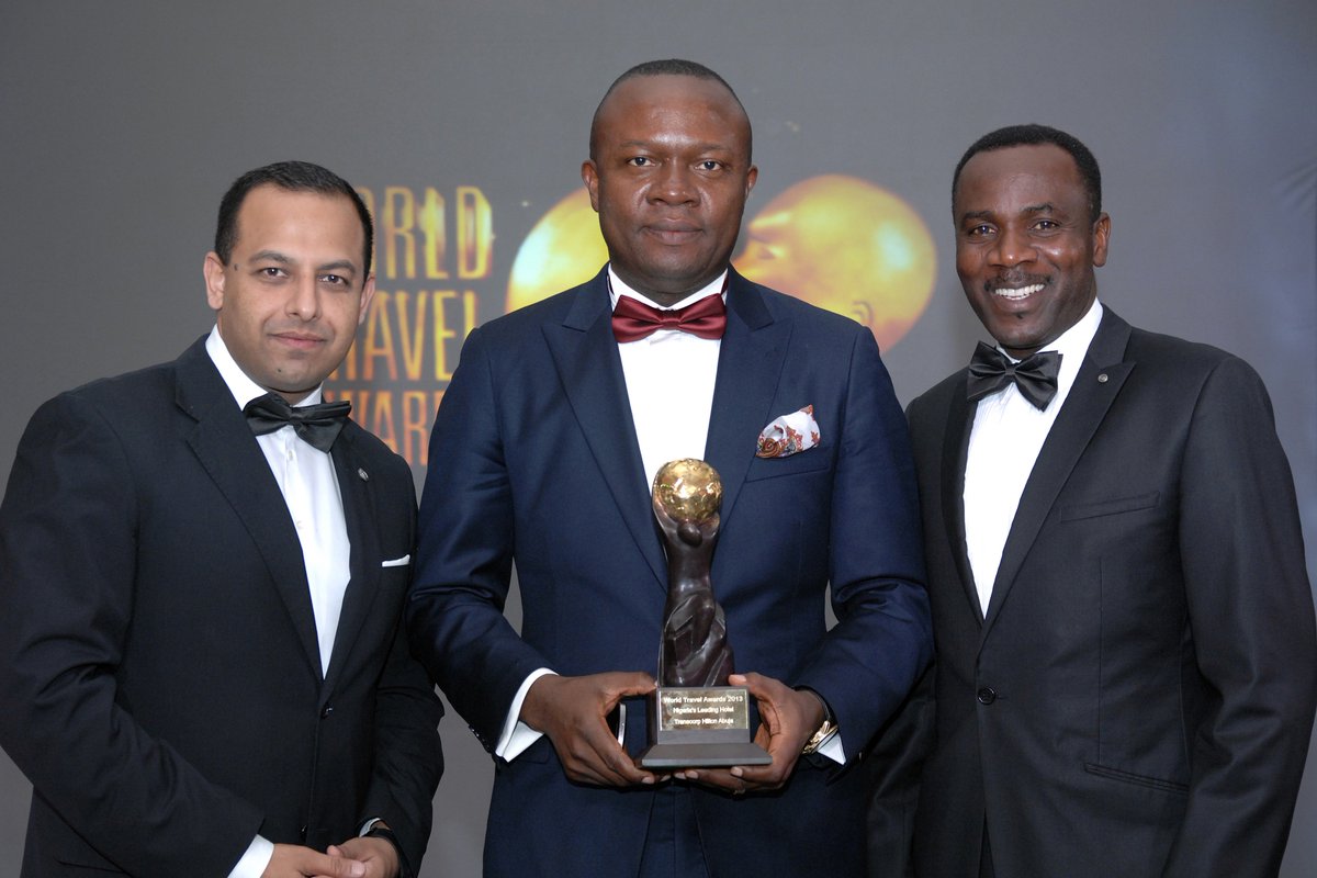 TranscorpGroup's tweet photo. Instead of #TranscorpTBT today is #CEOTBT This was when Transcorp Hilton Abuja brought home 2013 World Travel Award #CEOLife #CEOMemories https://t.co/lNye8knBnm