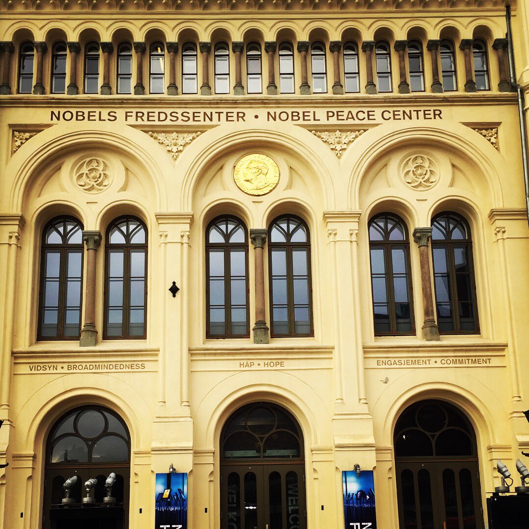 Fitting to be stood outside this building this morning on #InternationalPeaceDay