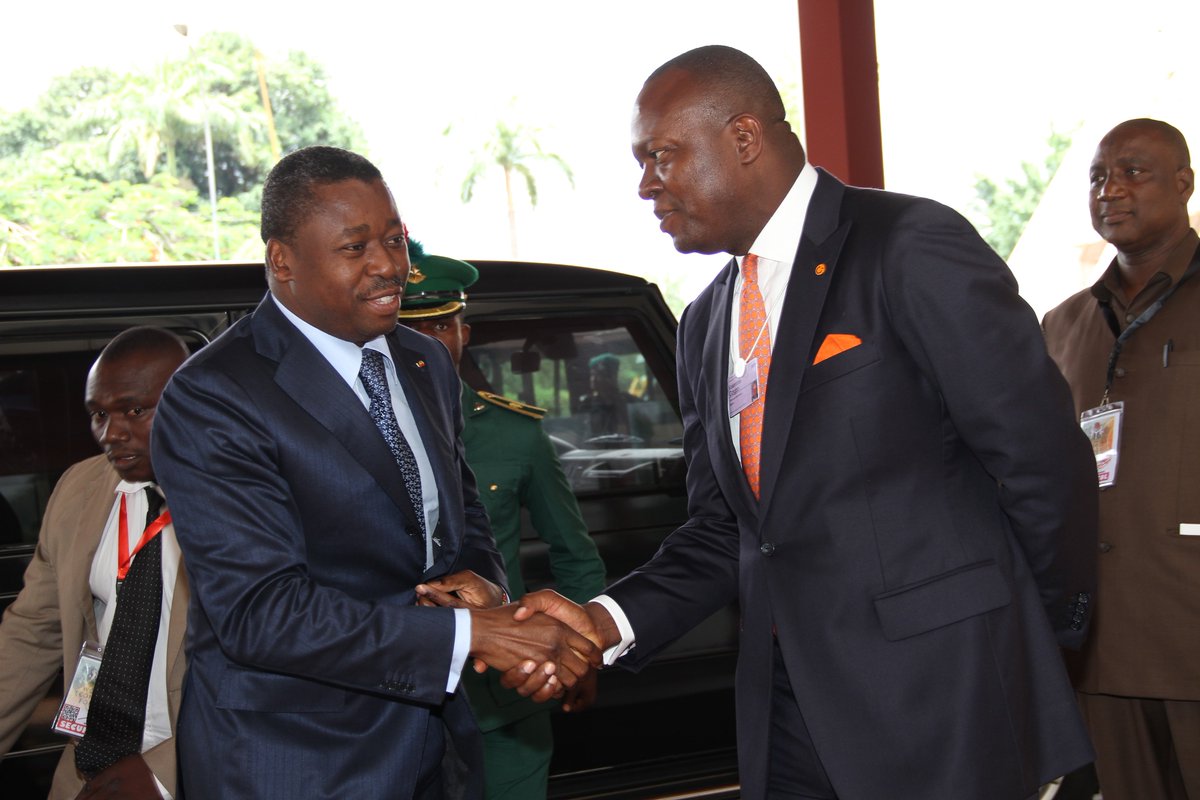 TranscorpGroup's tweet photo. When I had the pleasure of welcoming Togolese President, Faure Gnassingbe to Transcorp Hilton Abuja. It's not #TranscorpTBT it's #CEOTBT https://t.co/WaAVsEiEqs