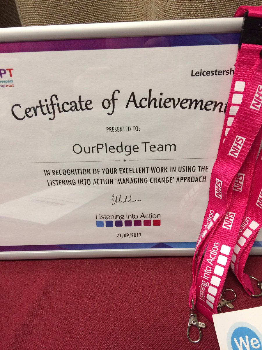 fiona_mcnamee's tweet photo. @LPTnhs #PiO9 really proud to receive our certificate on behalf of the sponsor group for #OurPledge - staff voices are very powerful https://t.co/FOO7y0rHb6