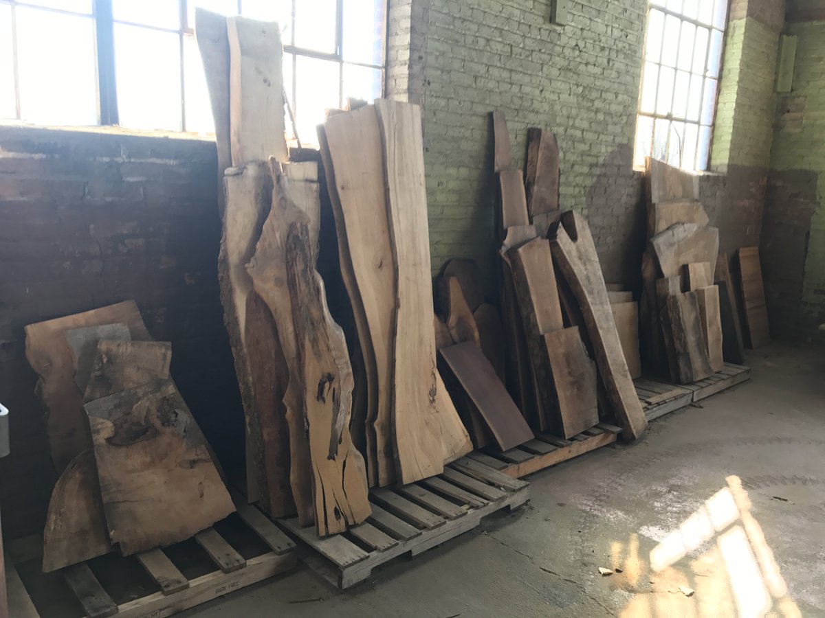 ReclaimedEnt's tweet photo. Our September Slab Sale starts today and ends Saturday at 3 pm. Over 100 #liveedge slabs at $25 - $250. https://t.co/l7KfqubByP
