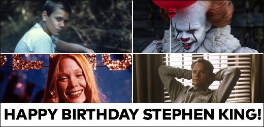 Happy birthday Stephen King! What are your fave movie adaptations of Stephen King\s books? 