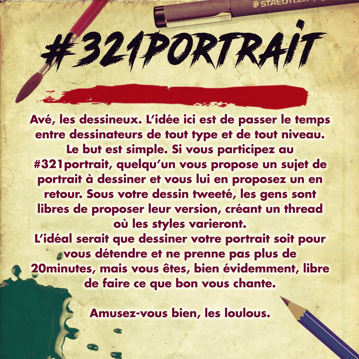Loik_Bihan's tweet photo. Petit jeu détente à vous proposer. Merci à @ElFarfadosh pour le nom #321portrait https://t.co/MUJZbTQ1hG