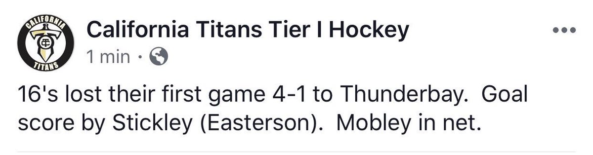 CA Titans Hockey (@catitanshockey) on Twitter photo 