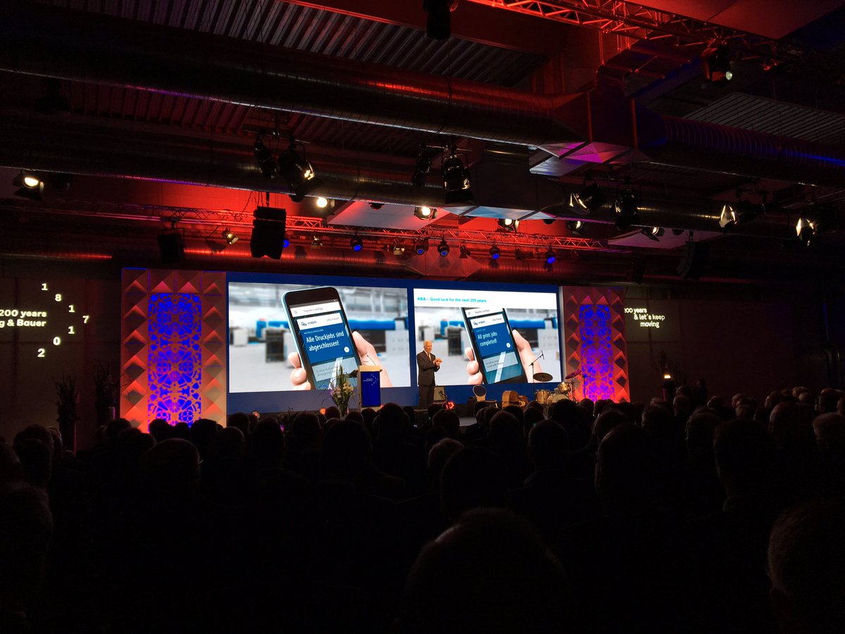 ThomasGoecke's tweet image. Digitalization, Innovation &amp;amp; Industry 4.0 with @KBA_news in the phrinting industry at KBA #200years jubilee #AutoRun