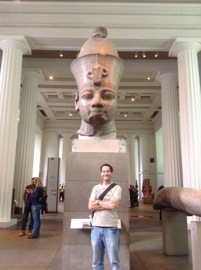 mayes_david's tweet photo. Trafalgar Square was very quiet. British Museum wasn't! Egyptian gallery was amazing as was the Rosetta Stone. https://t.co/kkzYs171ge