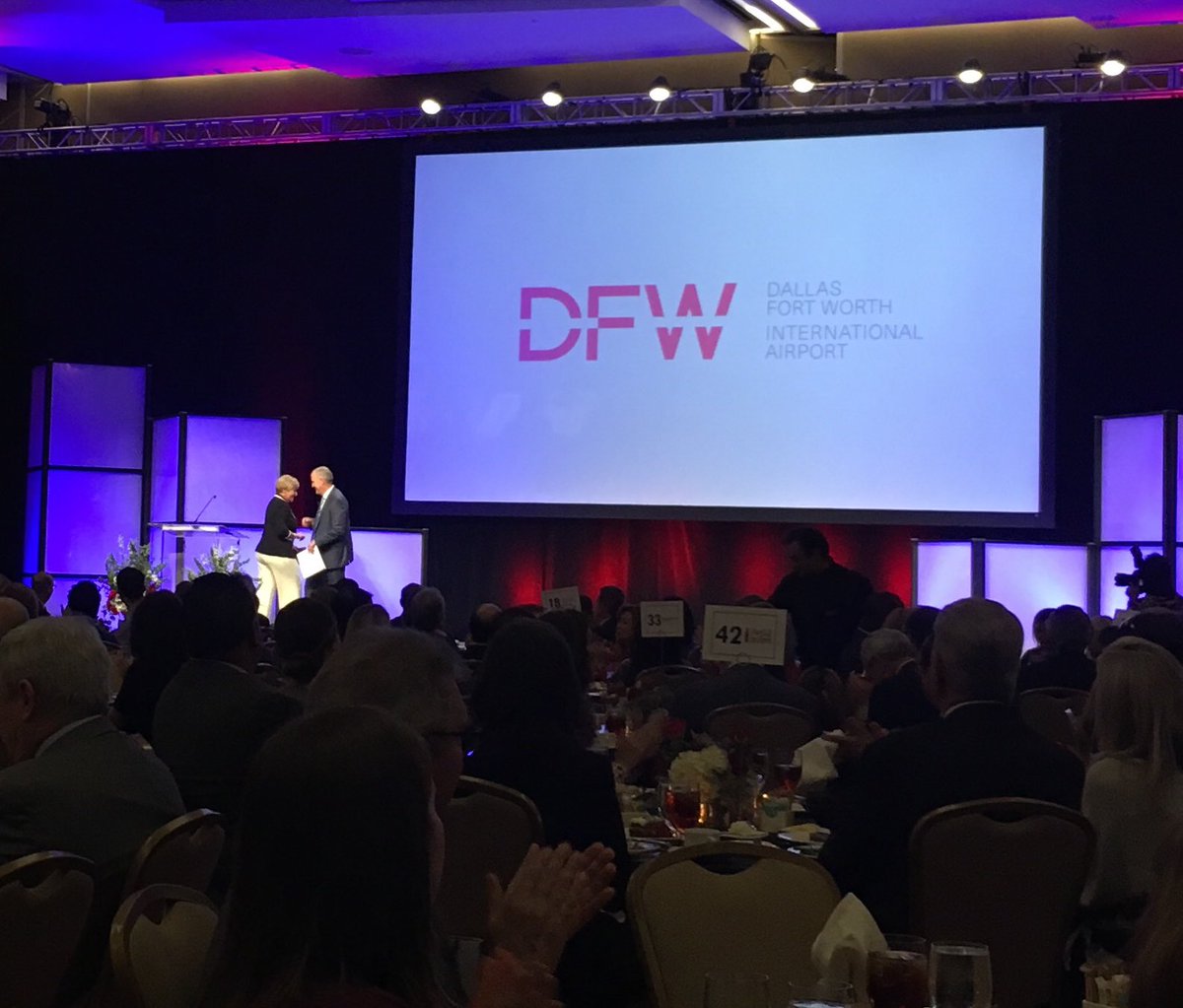 mitchwhitten's tweet photo. .@DFWAirport CEO Sean Donohue brings the world here. Keynote at @NTxCommission annual w/intro by @MayorBetsyPrice https://t.co/z8YgrWcK8C