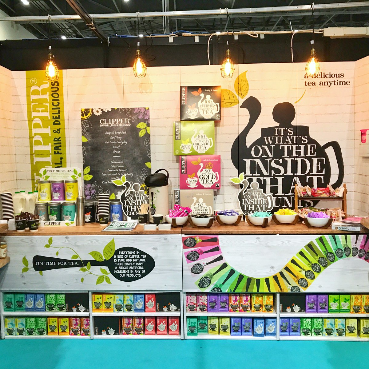 clipperteas's tweet photo. We're at the @lunchexhibition for the next 2 days sipping our delicious teas! Pop by for a chat &amp; a lovely cup of Clipper! ☕️ 👋 #lunch2017 https://t.co/bxTovEJhvL