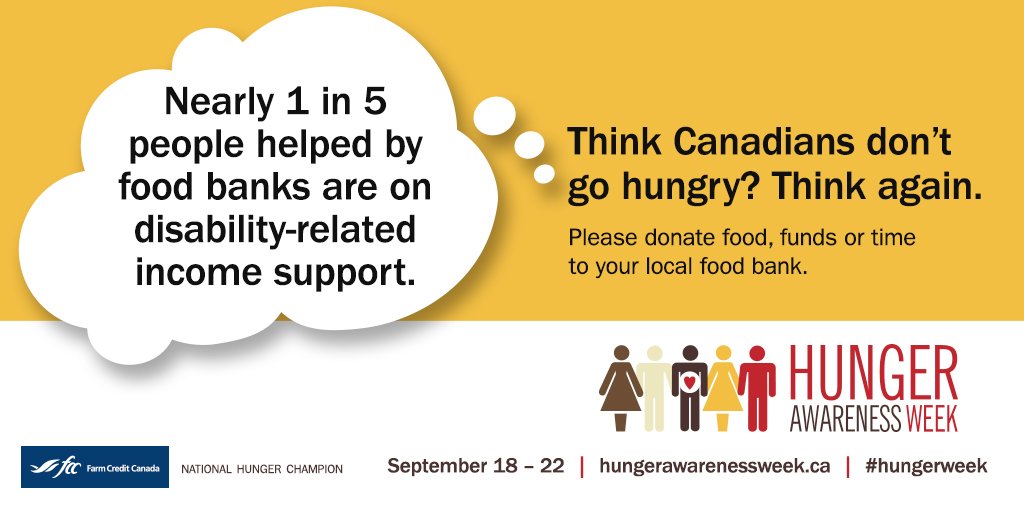 #HungerWeek is almost over but the issue of hunger is not. Learn about hunger in Canada today