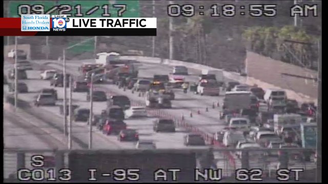 Crash on I-95 SB at NW 62nd St #traffic #miami https://t.co/fqopYn9krM
