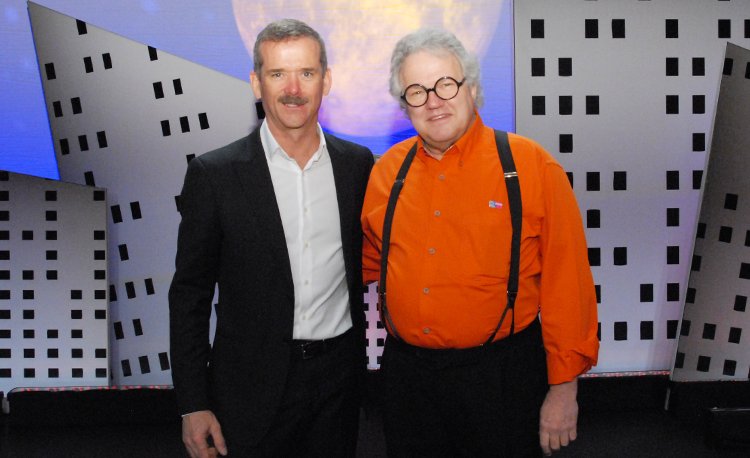 theitsmexperts's tweet photo. #TBT to #Pink14 with @Cmdr_Hadfield & @gspalding11. I wonder who will address the masses @ #Pink18? https://t.co/QkT43x4IoK