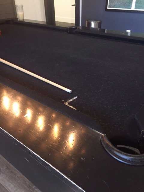 fixjoyapt's tweet image. Pool table ripped and cues were broken for months @JOYAApartments @woodresidential MGT ignores never fixes amenities