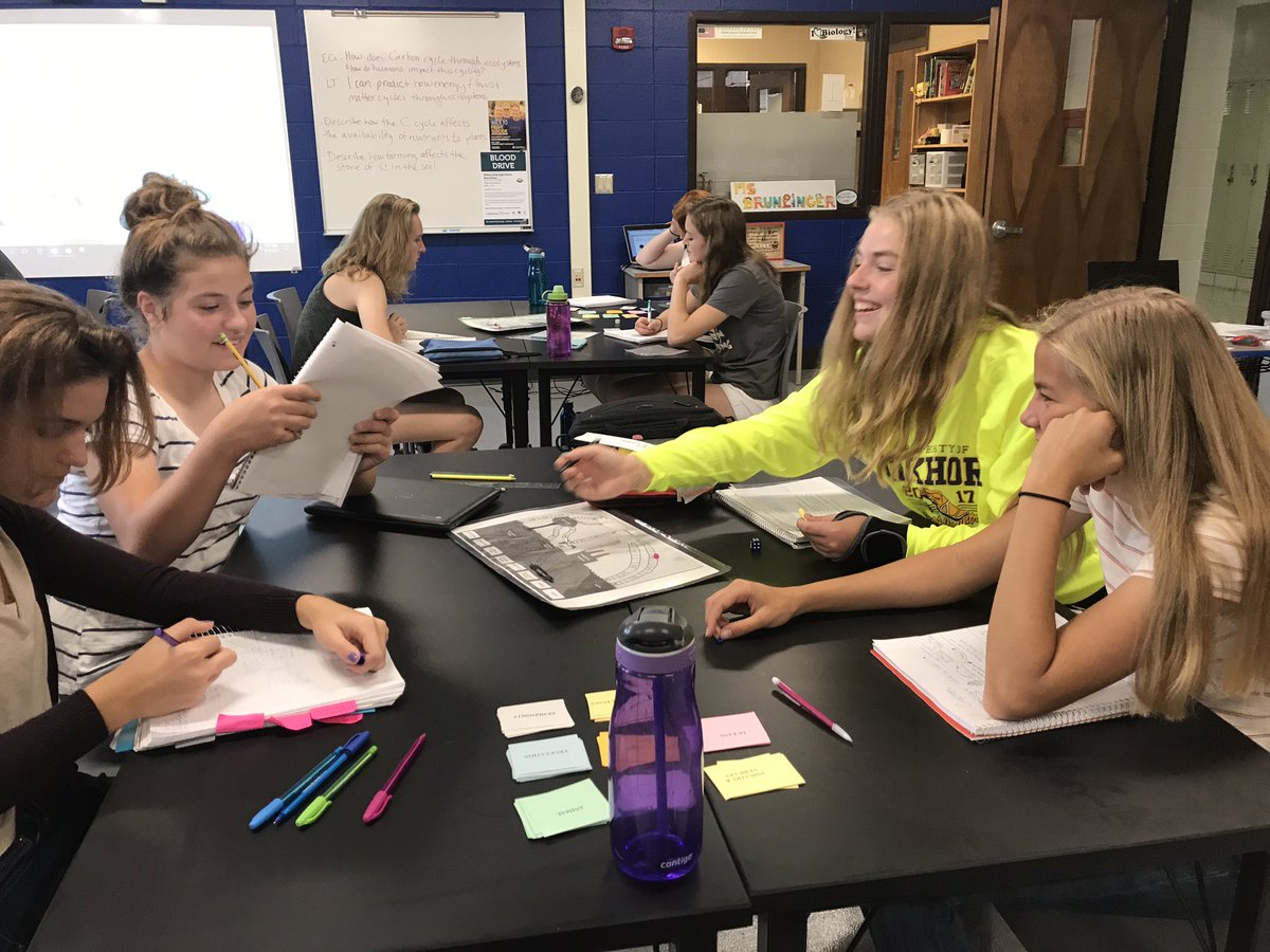 deemeister70's tweet photo. #EAHSGO Taking the shape of carbon &amp; Playing a Carbon cycle game. Collecting class data on where we've been &amp; graphing it. Most time spent? https://t.co/iDaQjFLPOP