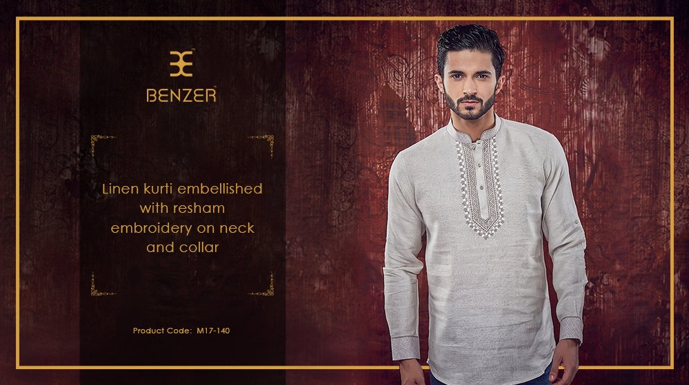 Benzerworld's tweet photo. Skip long kurtas for dandiya and choose this cool linen shirt style kurta for a dapper ethnic look. https://t.co/YR04w20t1K