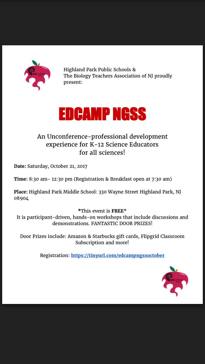 TheBTANJ's tweet photo. We're only one month away! Sign up today! #edcampngss #ngss #ngsschat #njsci #edtherapy #satchat https://t.co/UXUuWWeGGP